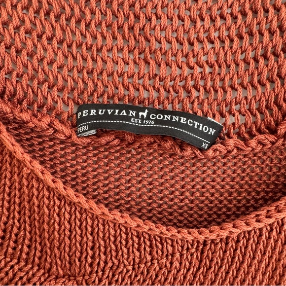 Peruvian Connection Women’s Dress Small Knit Brown Sleeveless - Picture 5 of 6